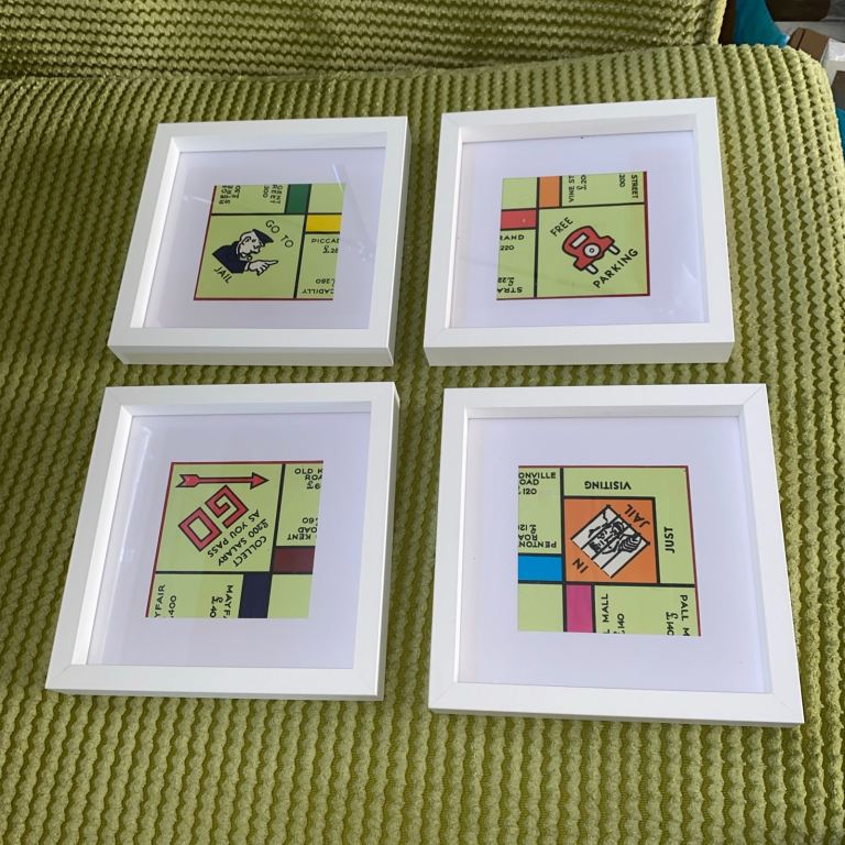 Upcycled Monopoly Board