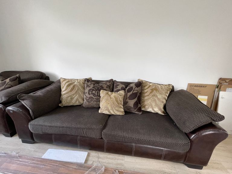 Sofa set - 3 seater, 1 seater and chair