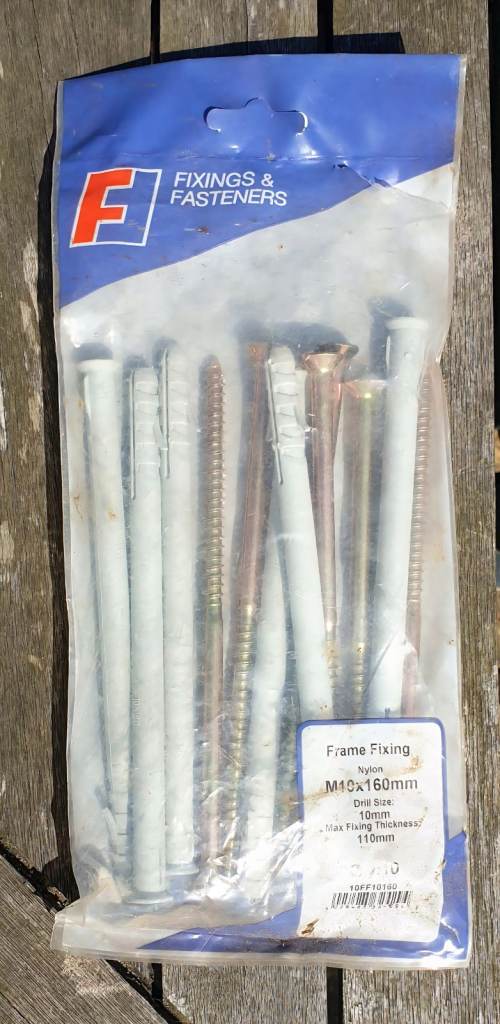 🔩 Heavy-Duty Frame Fixings – M10 x 160mm & M10 x 100mm – £5