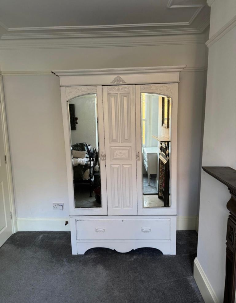 French Style Vintage Wardrobe & Dressing Table - Matching Set £325 