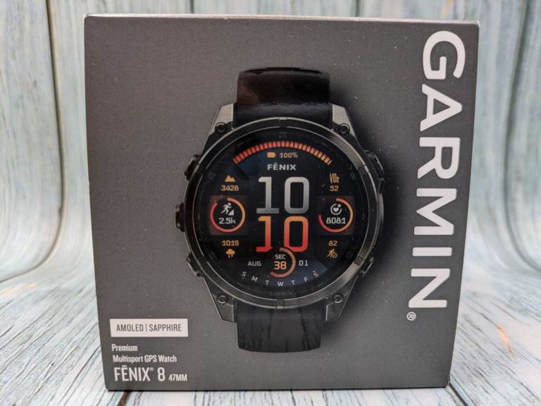 Fenix 8 AMOLED Sapphire Titanium 47mm (Carbon grey DLC titanium with black band)