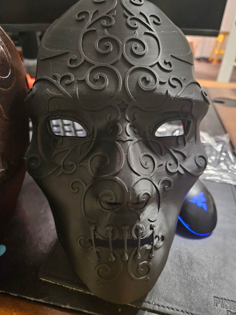 Harrry Potter Death Eater Mask 3D Printed Prop Cosplay