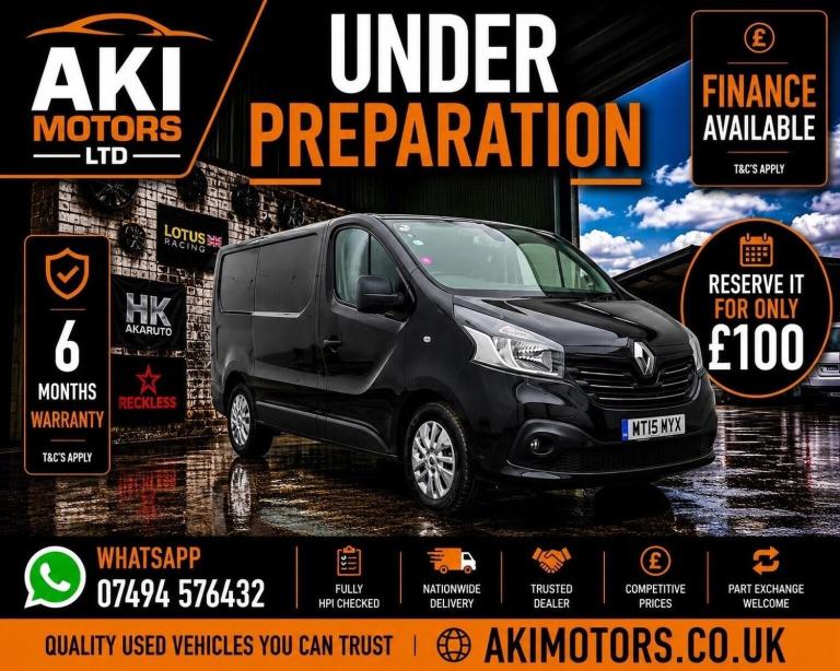 RENAULT TRAFIC 1.6 dCi 27 Sport SWB Standard Roof Euro 5 5dr 2015
