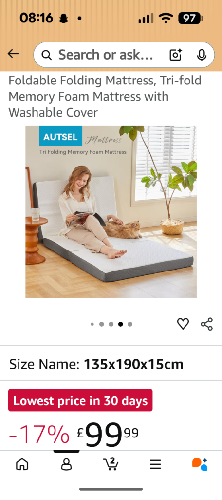 Folding mattress 