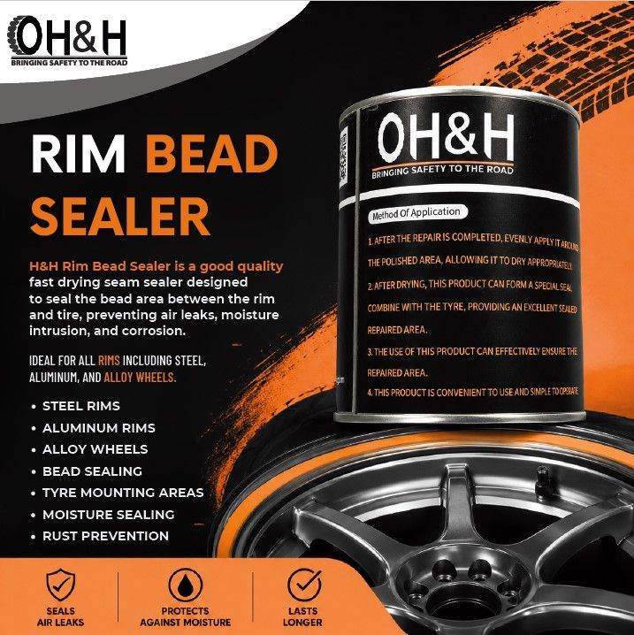 Tyre Bead And Repair Sealer Seals Leaks On Rusty Rims