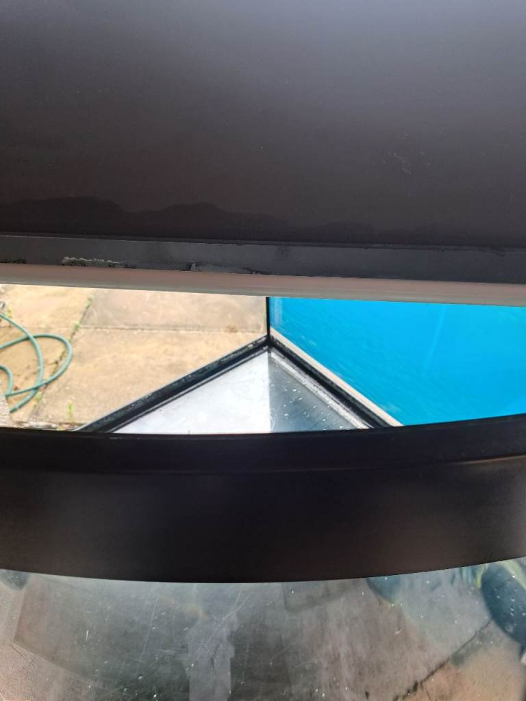 Large Black Corner Fish Tank Aquarium