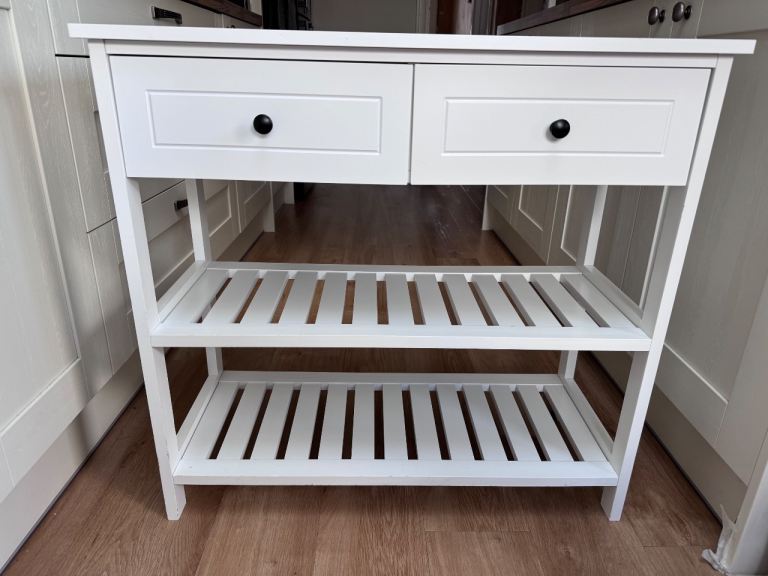 White habitat console table