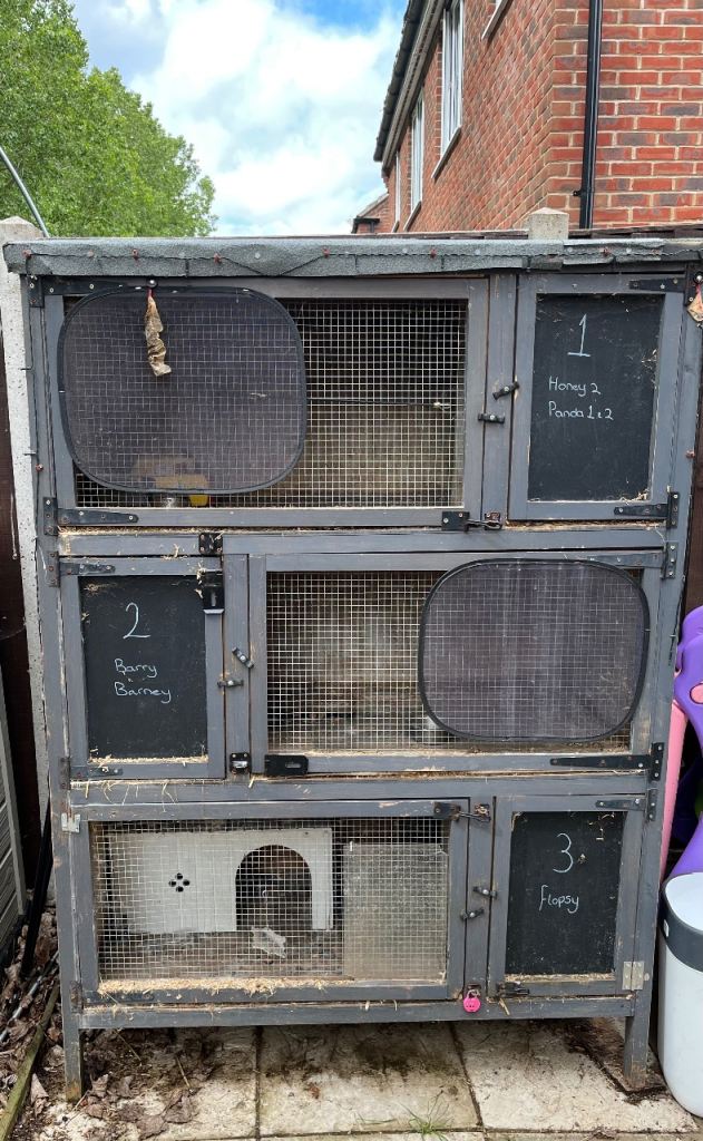 large 3 tier hutch