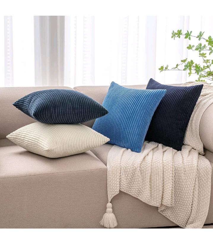 Bnip set of 4 Corduroy Cushion Covers