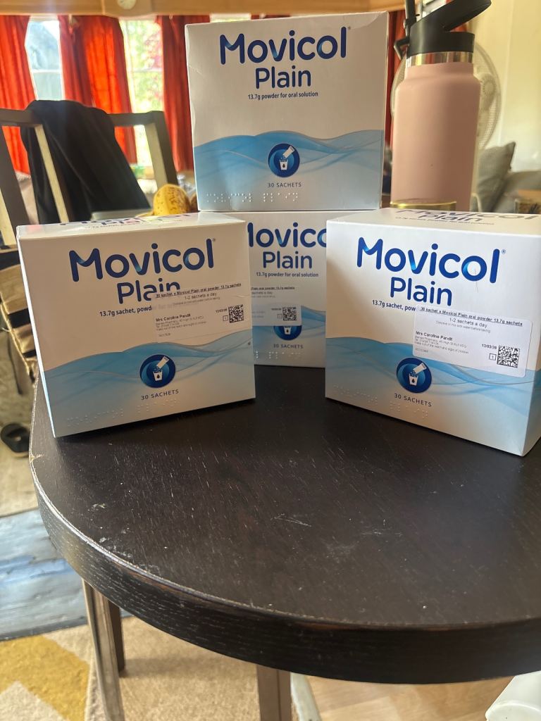 Movicol Plain Sachets – 4 Boxes, Brand New