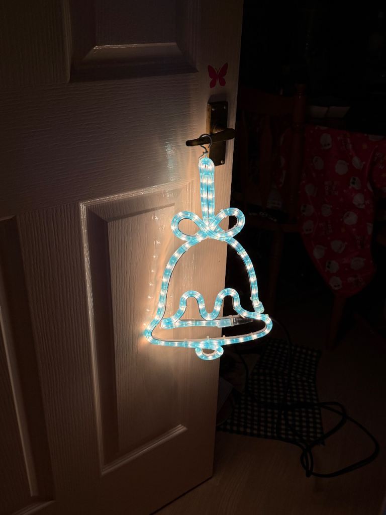 Christmas bell rope lights (indoor/outdoor)