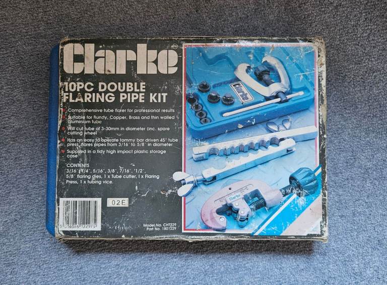 Clarke 10PC Double Flaring Pipe Kit – Good Condition