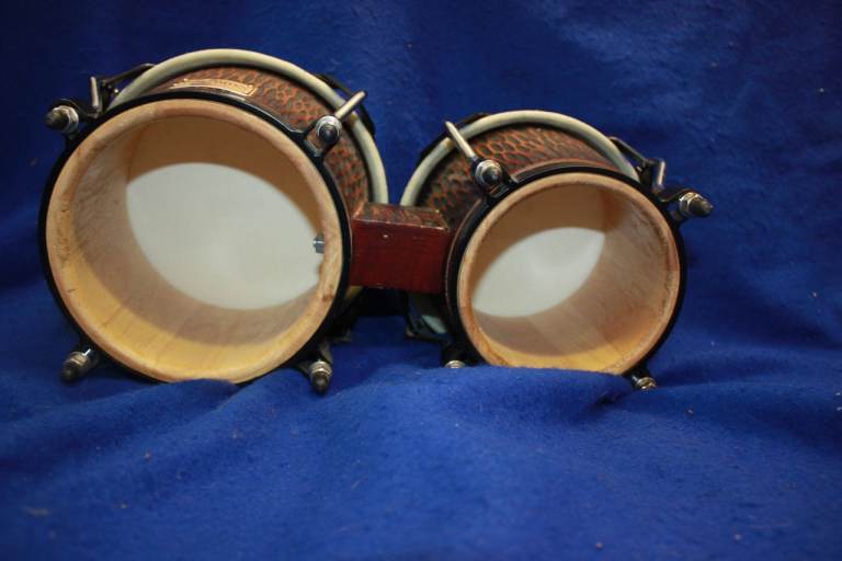 Tycoon Master Handcrafted Original Series Bongos Black Rims 7in + 8.1/2in Great Condition ~ £95 ono