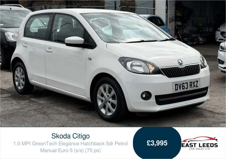 2013 Skoda Citigo 1.0 MPI GreenTech Elegance Hatchback 5dr Petrol Manual Euro 5 (s/s) (75 ps) Hat...