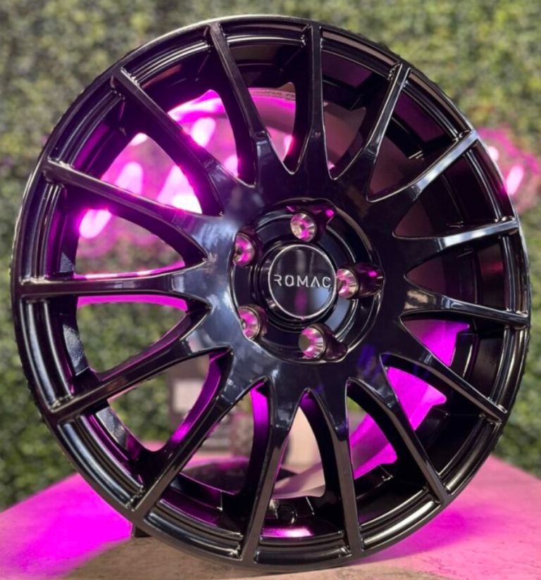 18” 5x108 alloys new black wheels Romac pulse Ford Volvo Jaguar 