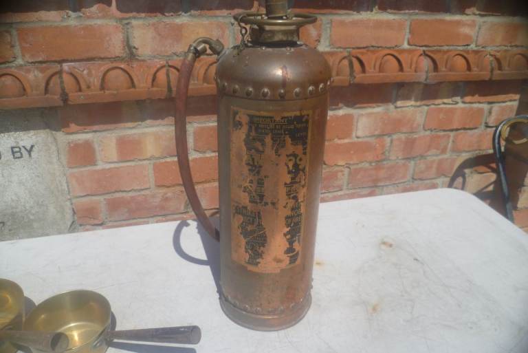 Fire extinguisher Vintage Copper 