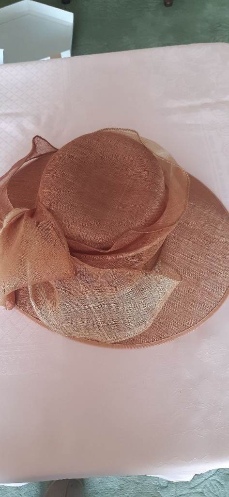 Bronze  Formal Hat – Ideal for Weddings or Races