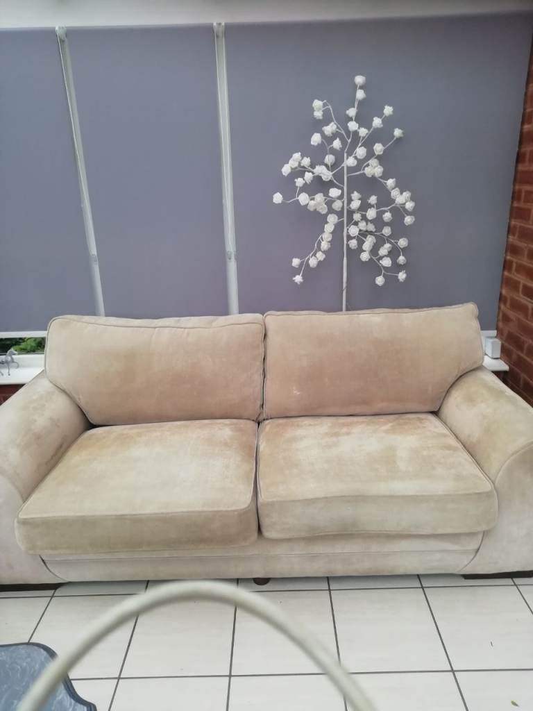 Large beige sofa