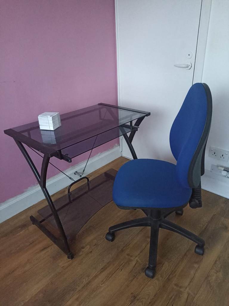 Glass office desk for sale