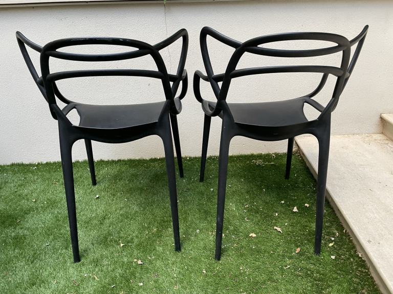 Kartell Philippe Starck Masters chair, set of 2, black