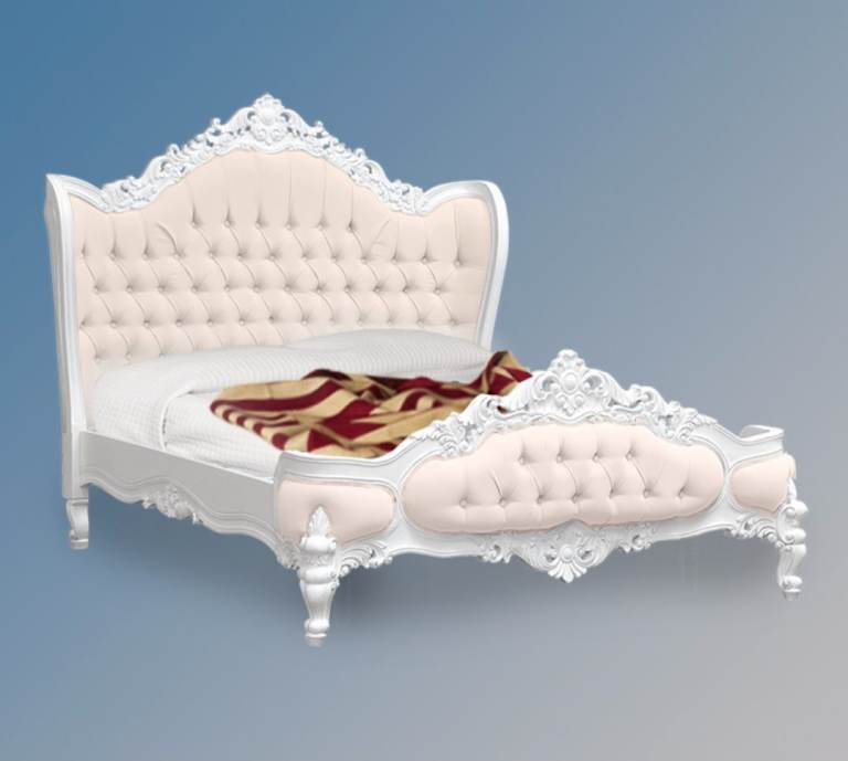 Brand new antique french style double bed.. can deliver