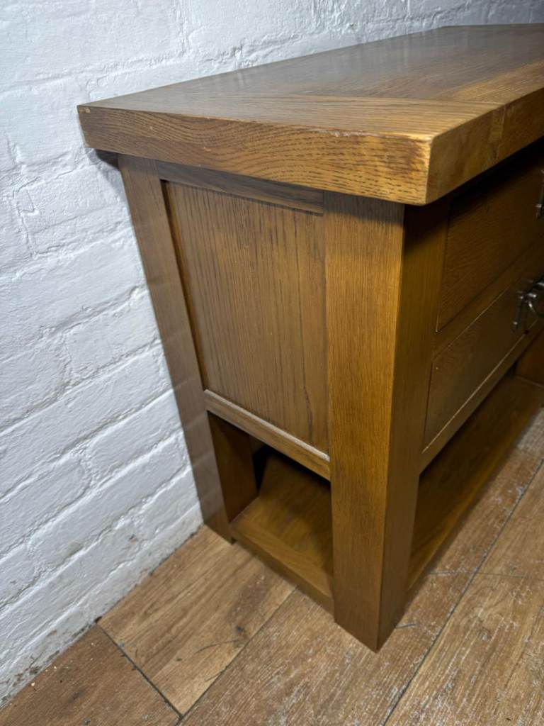 Solid oak lamp table with free local delivery 