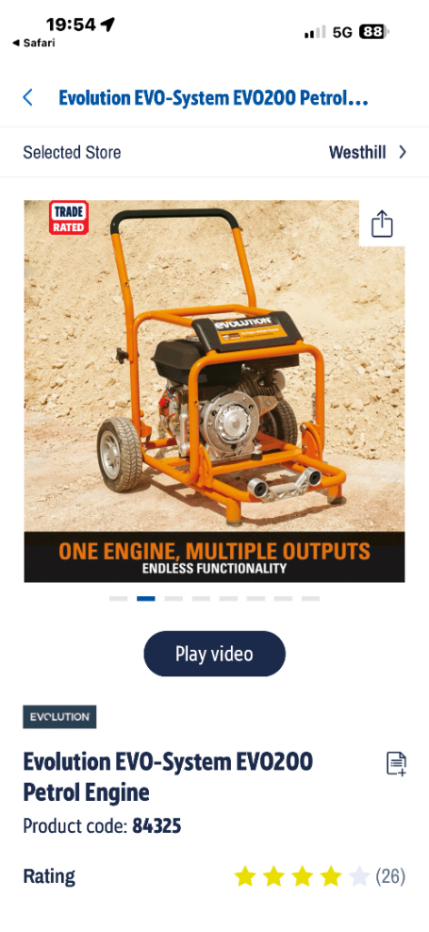 Evolution petrol engine 