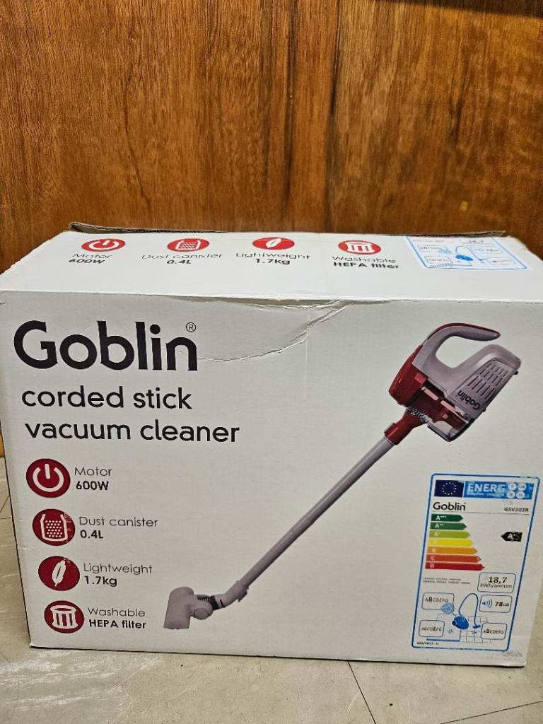 Goblin Corded Stick Vacuum Cleaner - New in Box