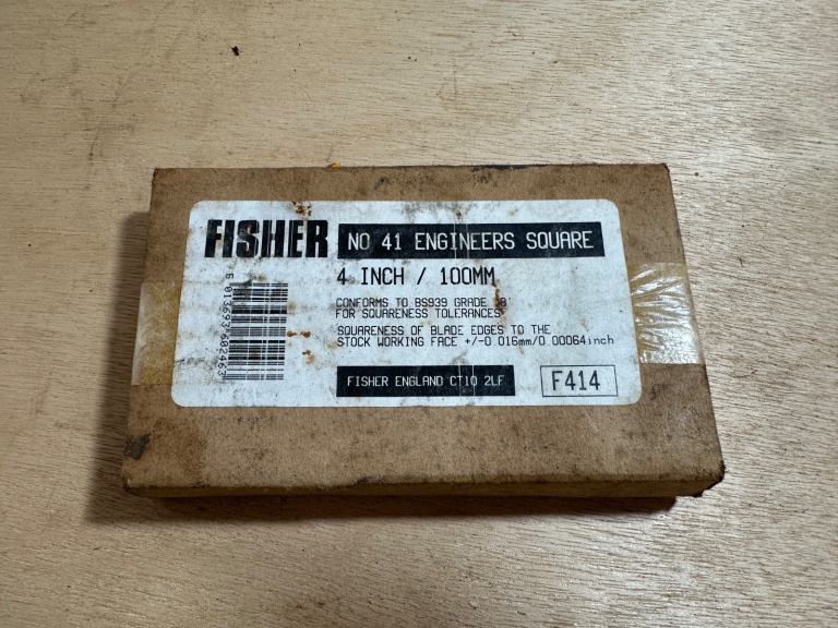 Fisher No.41 4'' Inch/100mm ENGINEERS SQUARE