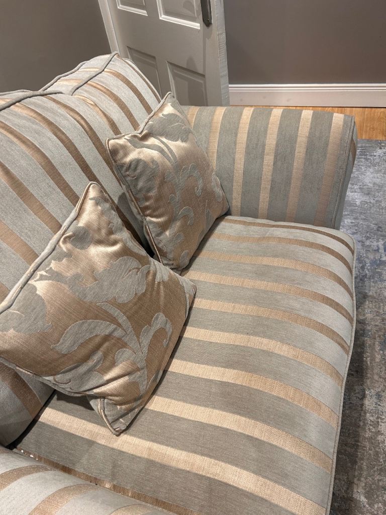 2 Seater Fabric Striped Sofa | in County Antrim | Gumtree