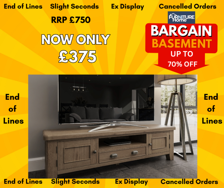 Large Oak TV Unit