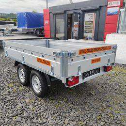 BRAND NEW 8,2ft x 5ft Twin Axle Hochlander Trailer With Drop Down Sides 1300KG ALKO Braked