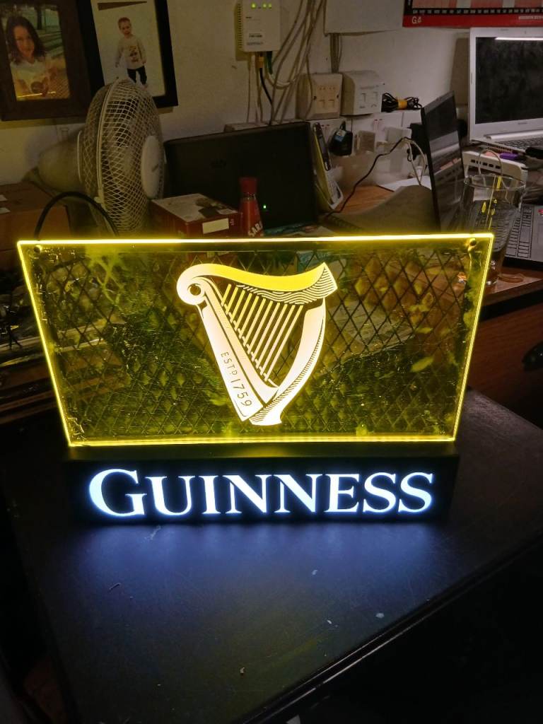 Guinness LED Light Up Sign - As Good As New