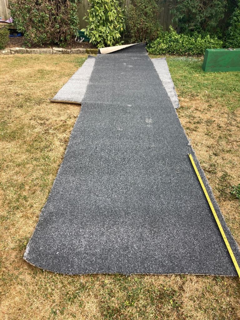 Grey carpet off-cut