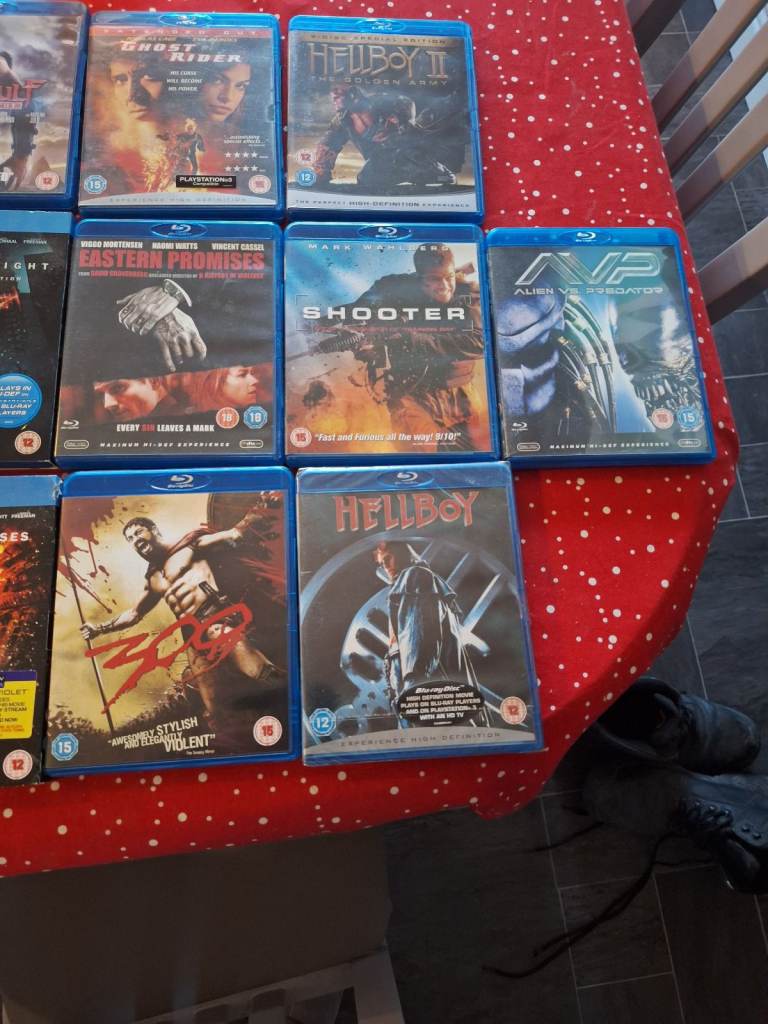 Job lot blu ray discs