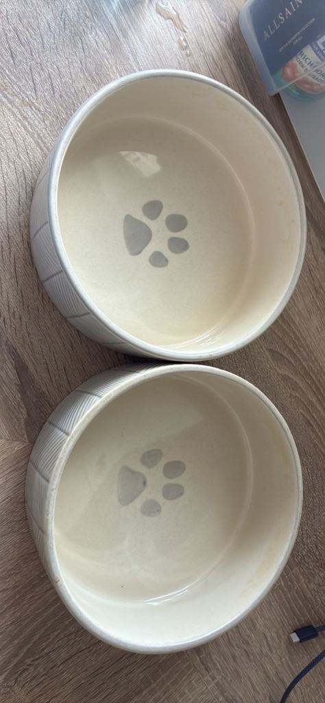 Dog bowls x2