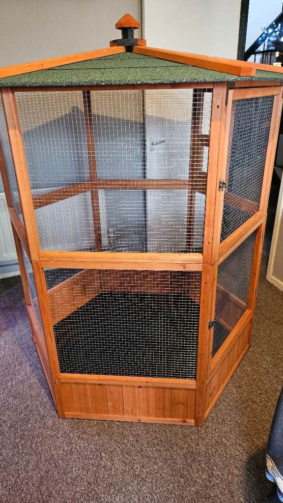 Large indoor bird aviary 