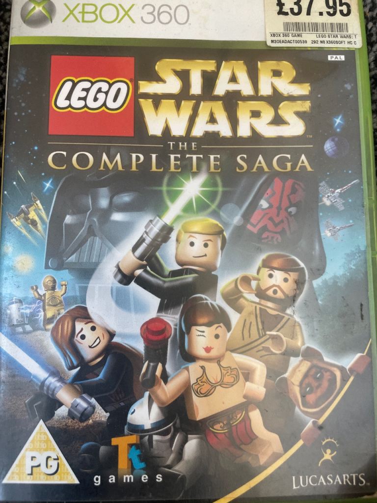 Xbox 360 collection with offers message for price