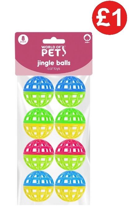 Jingle Balls Cat Toy 8pk