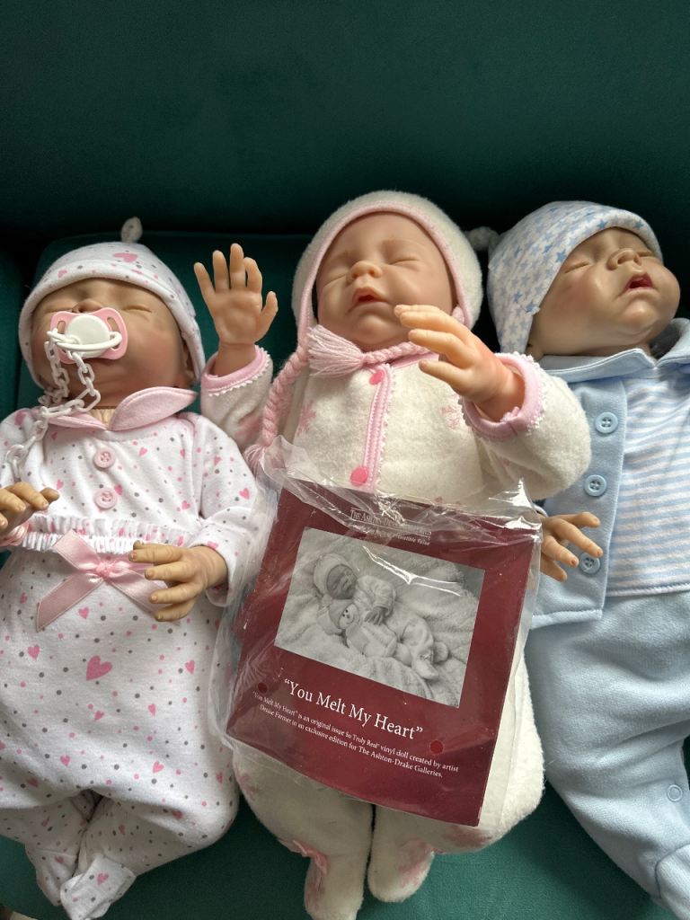 ‘Real touch’ three Ashton drake dolls by Denise farmer - collectable 