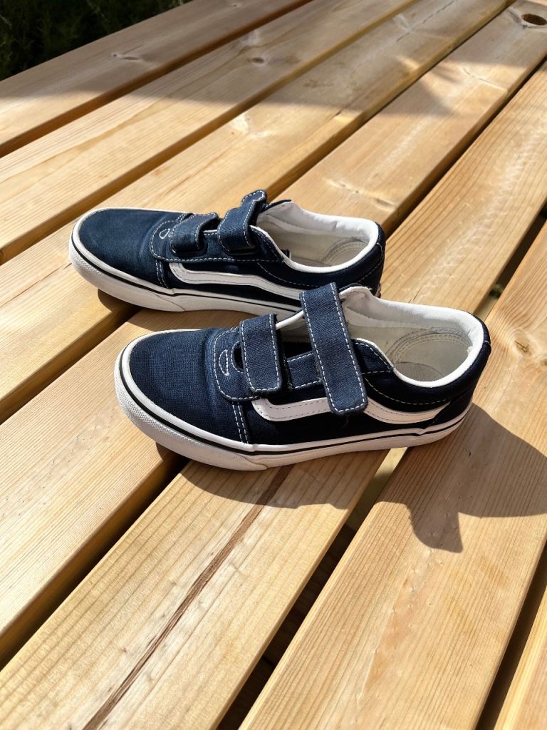 Vans Kids Trainers - Navy Blue, Good Condition