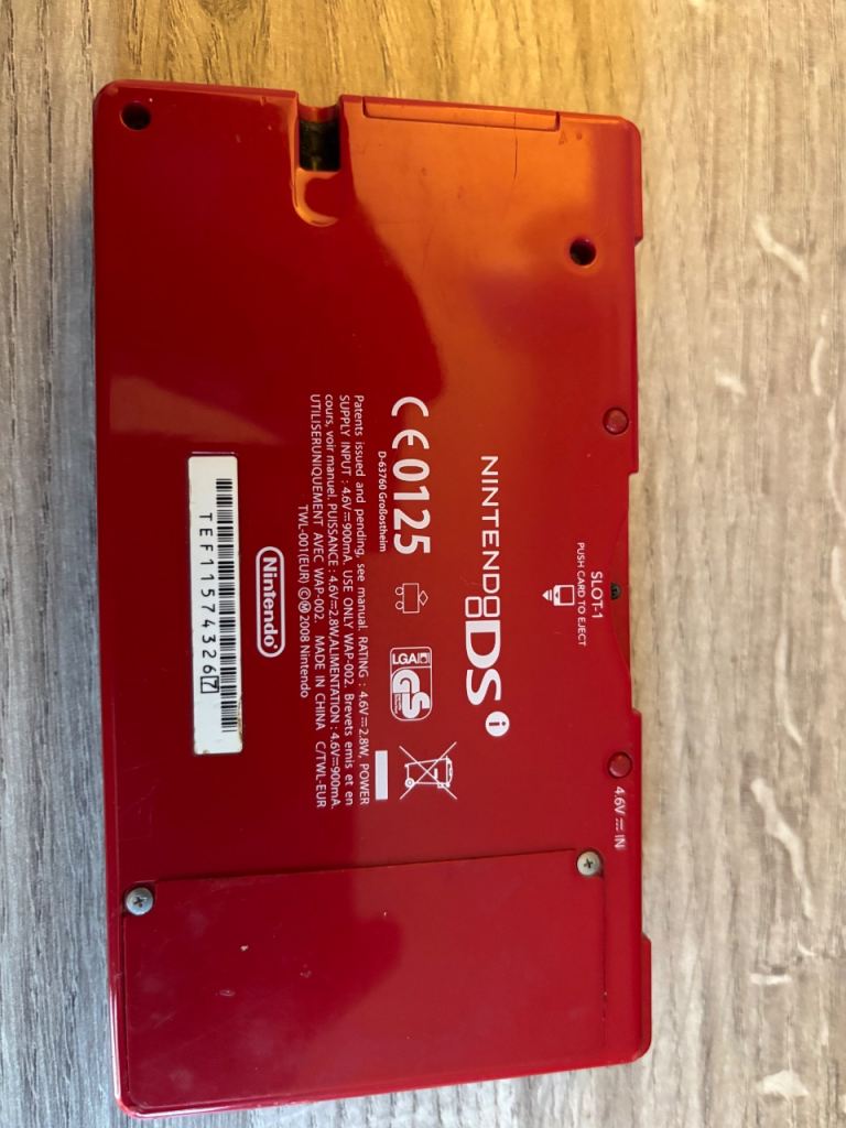 Nintendo DS Red Handheld Console