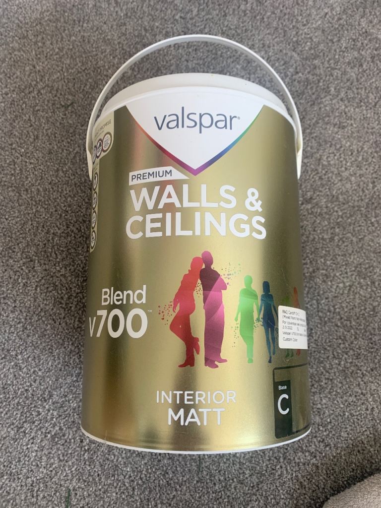 Valspar olive green Matt custom blend paint 