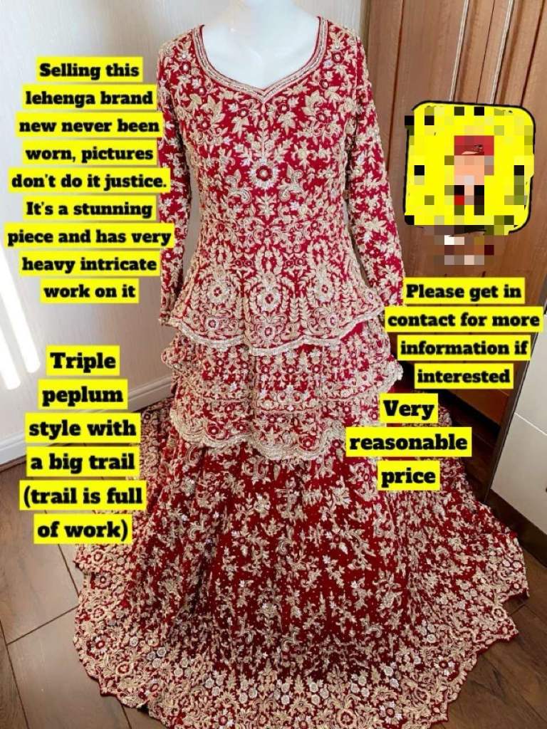 Brand new peplum style lenga