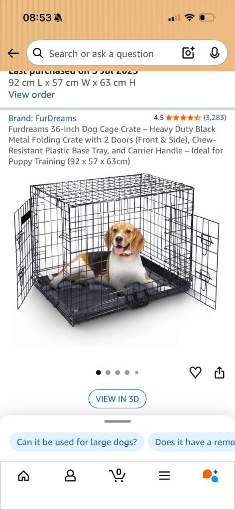 Furdreams dog crate
