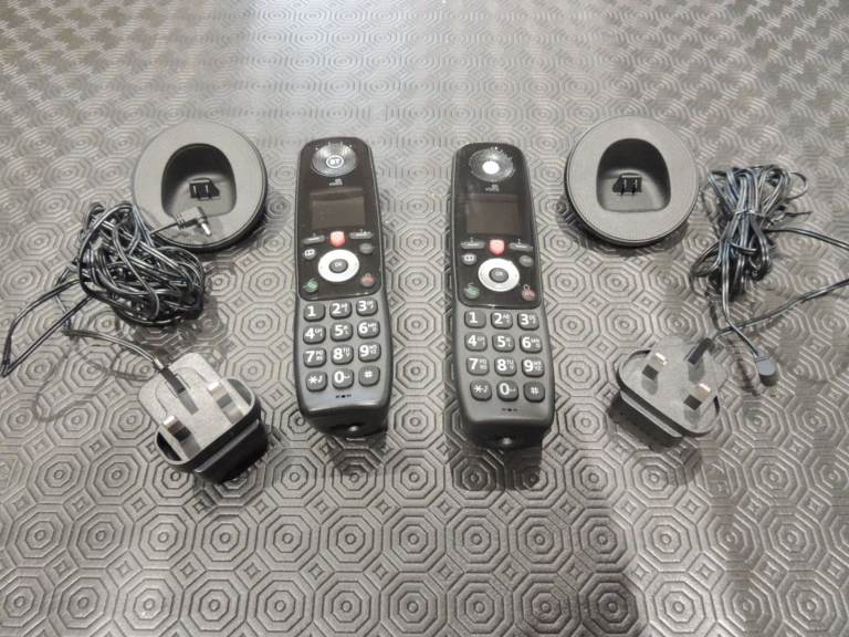 2 x Cordless BT Internet phones - complete - perfect working order