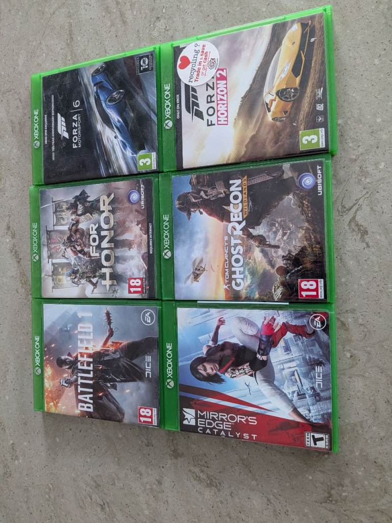 Xbox One Games Bundle - Forza, For Honor, Ghost Recon, Battlefield, Mirror's Edge