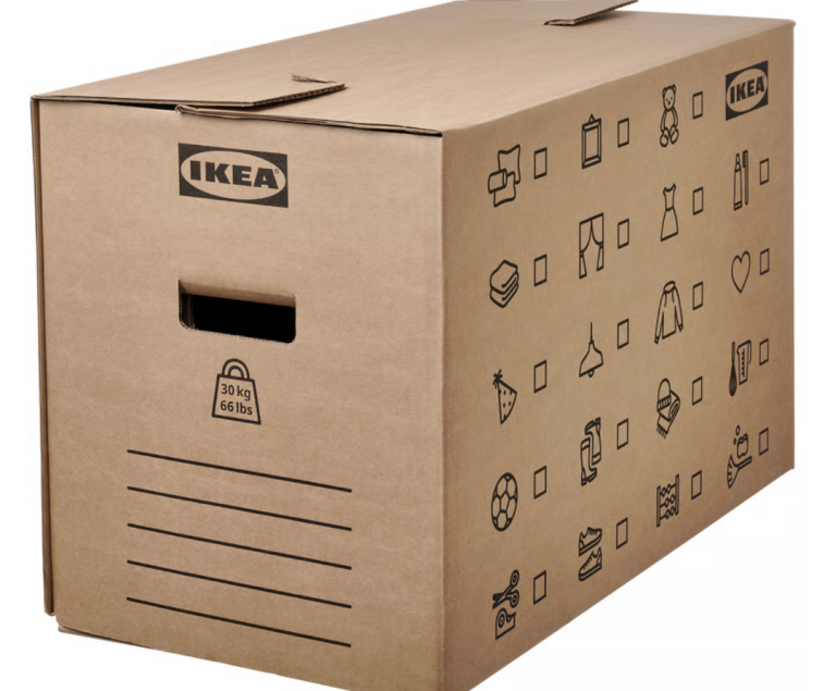 FREE IKEA Cardboard Moving Boxes – 64x34x40cm (Large)