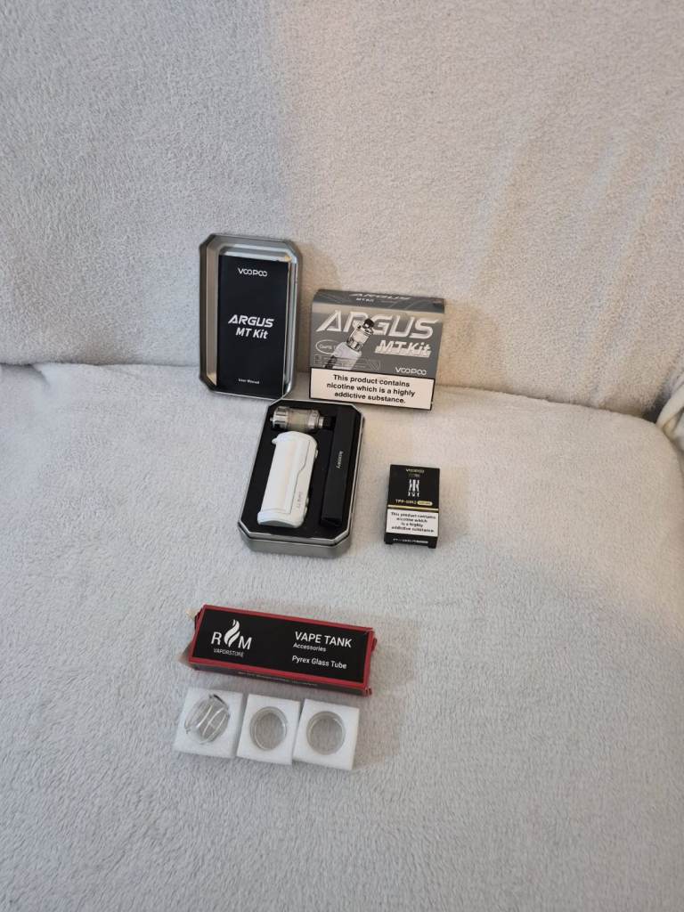 Argus MT kit ecig brand new in white
