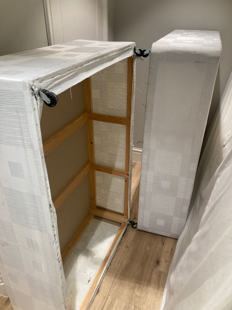 Double divan bed base